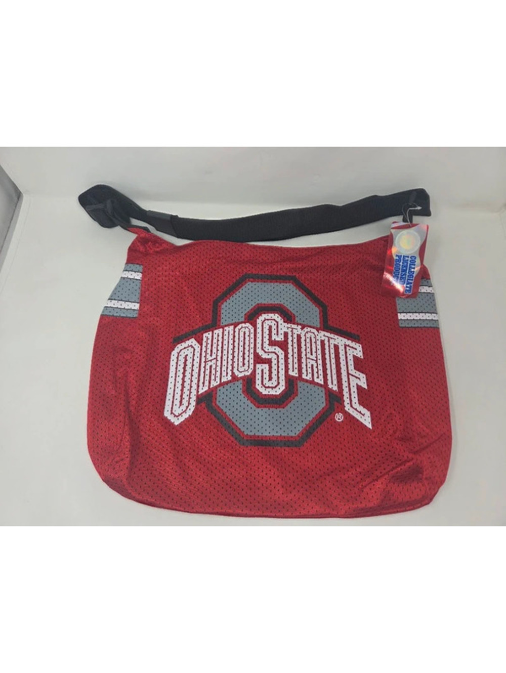 Ohio State Buckeyes Red Mesh Jersey Style Crossbody Bag Number 1 Strap